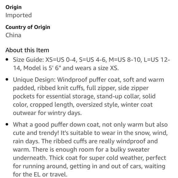 NWT Merokeety Women’s Winter Puffer Coat, Tan/Beige Color - Picture 5 of 7